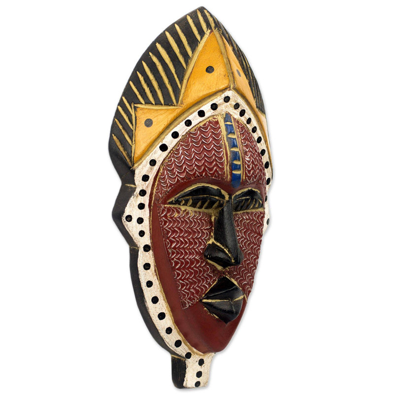 Masque en bois africain ayomide