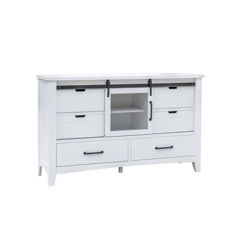 Epes Solid Wood 65'' W 6 - Drawer Dresser