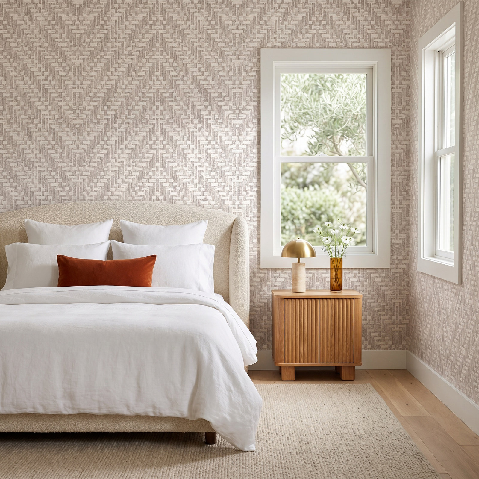 Eris Chevron Wallpaper, Lavender