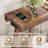 Console Table with Charging Station USB-C Port 2 Tiers Entryway Table 53.9 Inch Sofa Table with Metal Legs Entry Hallway Table with Thicker Desktop Rustic Brown