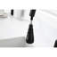 Robinet de cuisine moderne à bec rétractable en acier inoxydable noir mat pour une utilisation et un style durables avec douchette rétractable, acier noir, contrôle simple de la température du débit d'eau