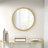 Marlowe Gold 36" Dia. Round Beaded Wall Mirror with Iron Metal Frame-1779537560-1795784211