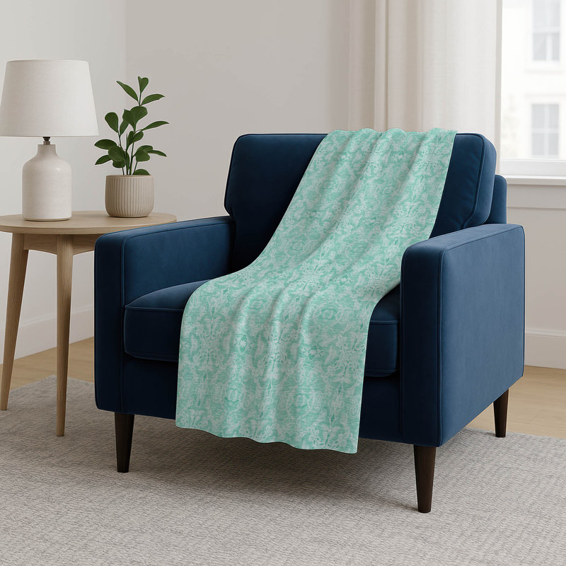Jeté Sherpa ASB784 Addison, Turquoise