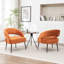 Fauteuil en velours avec pieds noirs Mann-301841615