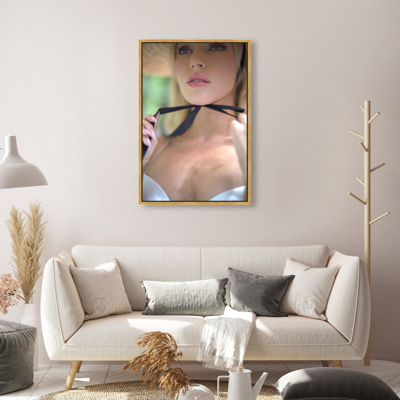 Yours Forever Canvas Fashion Print by Oliver Gal, 31"H x 21"W, Silver Frame