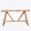 Farmhouse A- Frame Wood Console Table, 58.5"