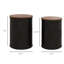 Nesting Storage Ottomans Set of 2 with Lids, Hidden Space