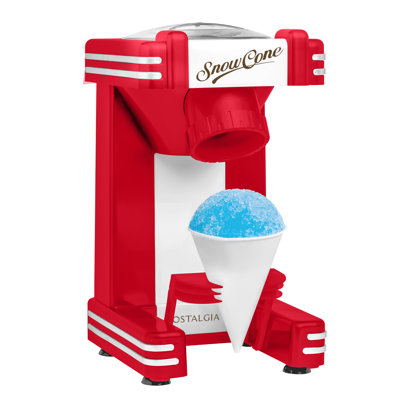 Nostalgia Retro Single Snow Cone Maker, Red