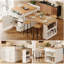 184 cm W Kitchen Island with-365849369