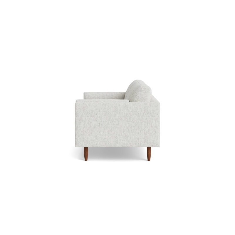 Skinny Fat Loveseat (70"), Performance Weave - Snow