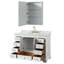 Ensemble de meuble-lavabo simple 48 "avec miroir Deborah-40064711-61124582