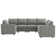 U-Shaped Corner Modular Upholstered Sectional Sofa with Storage Seat