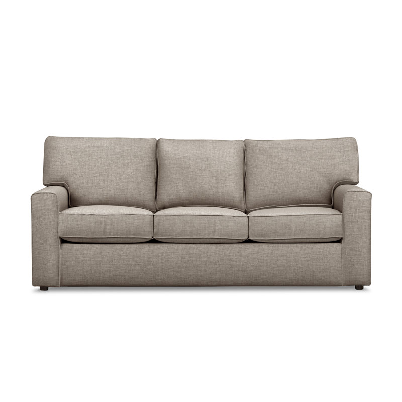 Yosef 82.5" Upholstered Sleeper Sofa, Drusky Linen Sustain® Basketweave