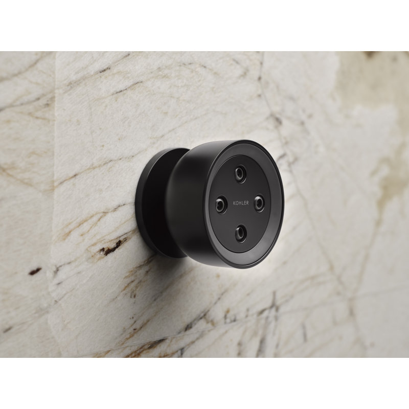 Statement Round Adjustable 2.5 Gpm Body Spray, Matte Black