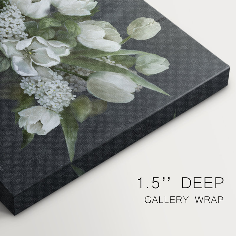 Tulipes et lilas - Cavas enveloppés de galerie, 40 x 60