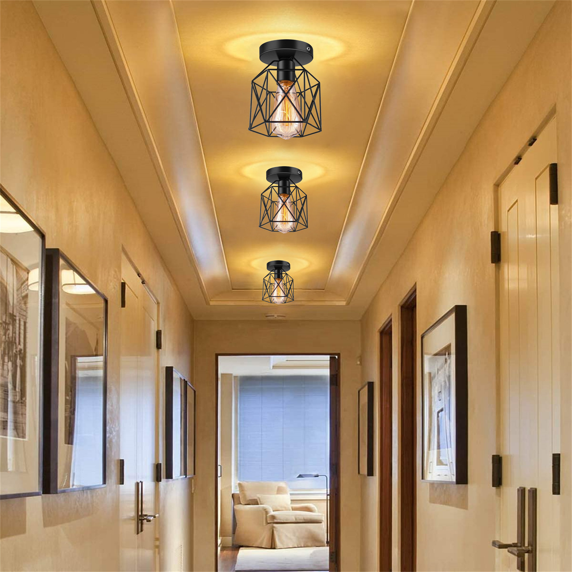 Semi Flush Mount (Set of 6)