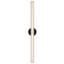 Tole 36-in Black dimmable LED Wall Sconce-679718876