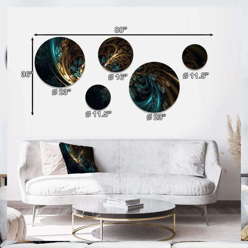 Abstract Wall Decor on Metal