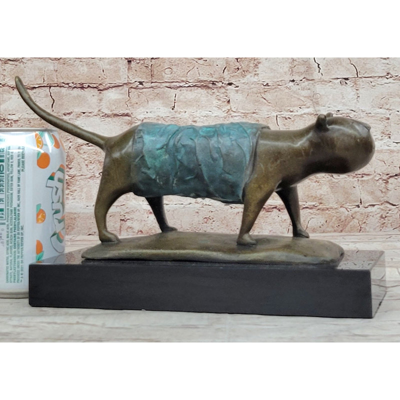 Figurine spéciale en forme de chat à patine féline par Botero