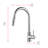 Elegant Home Living Jack Pull Down Spray Kitchen Faucet-95236155