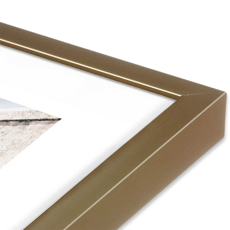 Secret Garden Gate Print, Brushed Gold Framed, 37.25" H x 25.25" W x 1.25" D