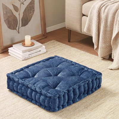 Poly Chenille Square Floor Pillow Cushion