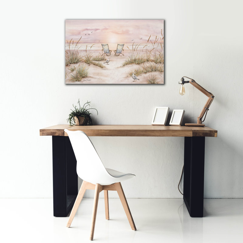 'Sand Dune Chairs' by Jean Plout Canvas Wall Art, 26" H x 40" W