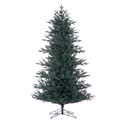 Colorado Fir Artificial UnLit Christmas Tree with 1886 Realistic Blend of PE/PVC Tips, Metal Hinged Branches, Folding Metal Tree Stand