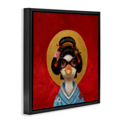 Art mural sur toile flottant, cadre traditionnel, par Lucia Heffernan