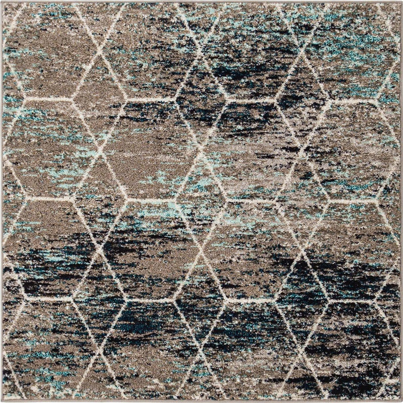 Johnstonville Geometric Indoor Rug, Square 4'1"