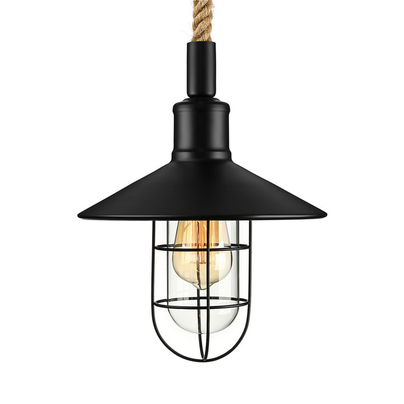 Utz 1 - Light Matte Black Lantern Pendant