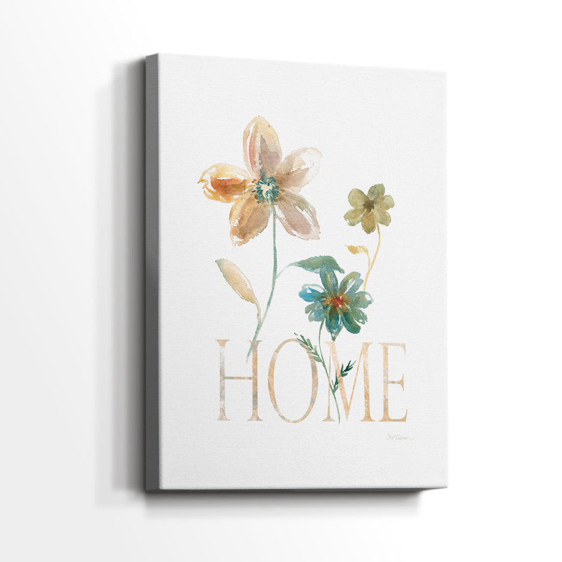 Simple Home -Gallery Wrapped Cavas, 18" H x 12" W