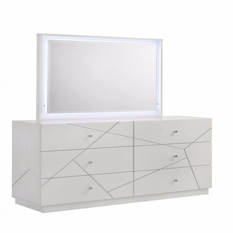 Miroir - avec cadre laqué