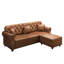 Canapé Chesterfield rembourré en similicuir avec capitonnage à boutons, garniture cloutée, accoudoirs roulés et coussins inclus pour un confort intemporel et une élégance moderne.-191223539