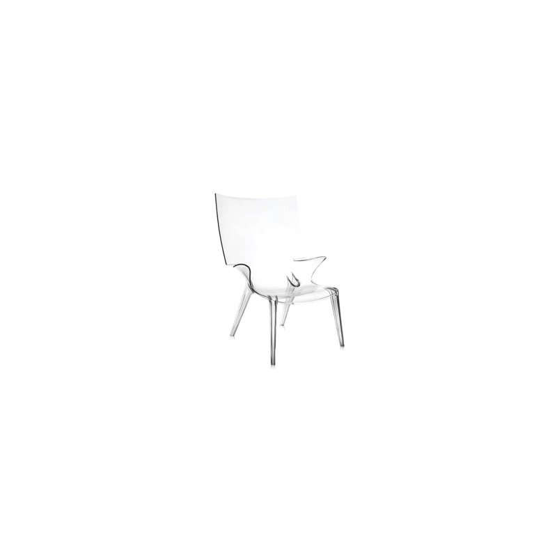 Uncle Jim Crystal Finish Transparent Accent Chair by Philippe Starck