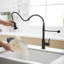 Robinet de cuisine avec douchette extractible en acier inoxydable-117238322