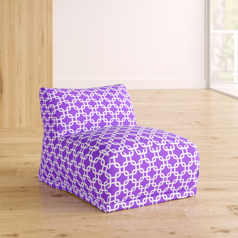 Roysum Cotton Bean Bag Chair & Lounger, Purple