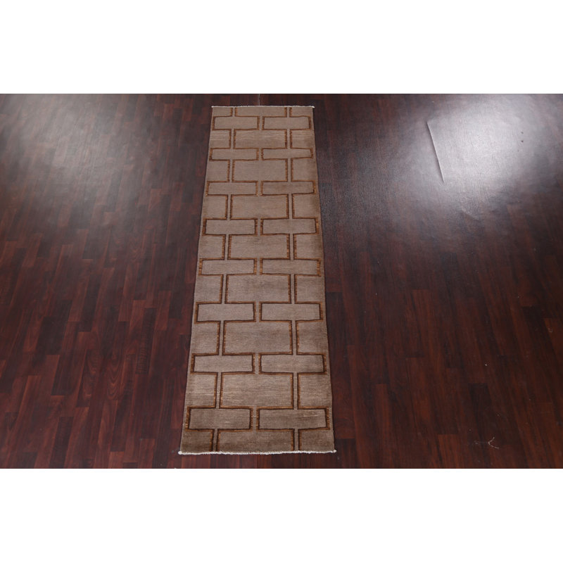 Tapis brun Gabbeh 3 x 10
