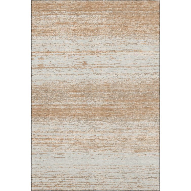 Premium Machine Washable Prisco Copper Rug