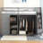 Soft Gray Solid Wood Full Size Loft Bed Frame, Space-Saving Contemporary Storage Bed for Small Bedrooms