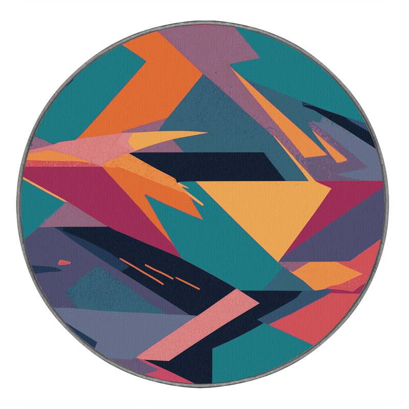 Voltage Circuit Rug, Round 4'