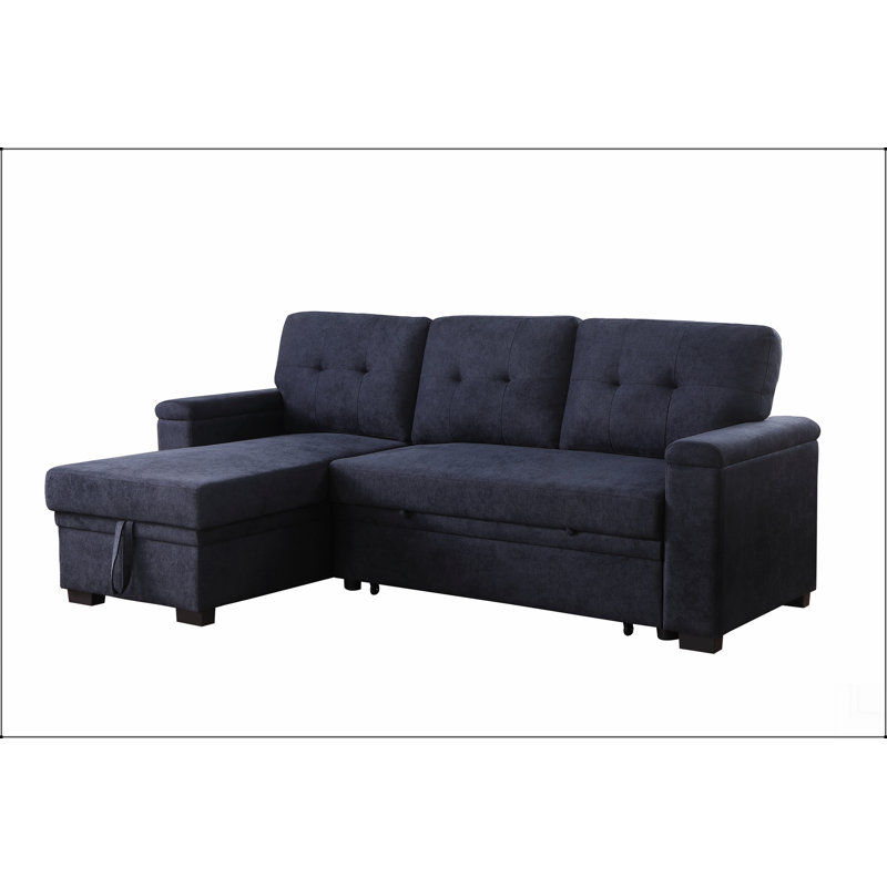 Tissu avec canapé à accoudoirs carrés, Gris foncé