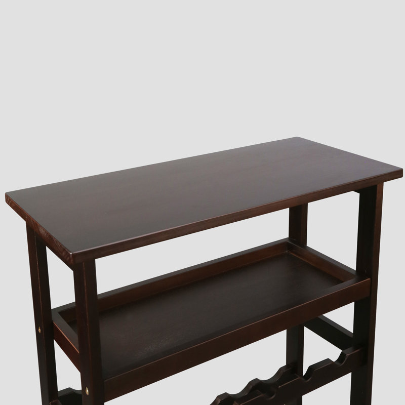 Mohad 18 Bottle Solid Wood Floor Wine Bottle Rack in