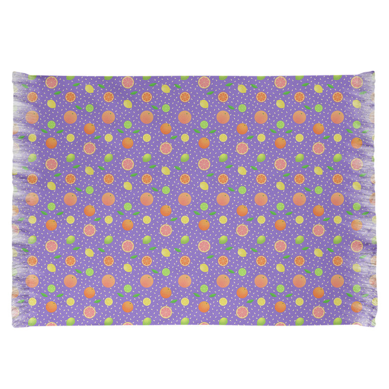 Tapis mauve à motif d'agrumes Mcguigan, Oui