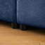 Tissu luxueux avec chenille bleue pour un rangement confortable des sièges et design