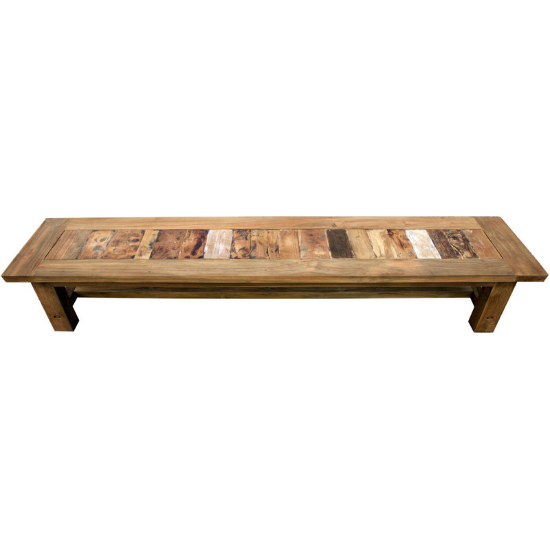 Recycled Teak Bench, Teak/Brown