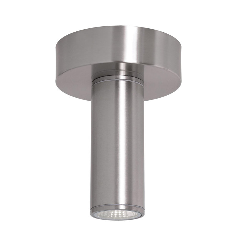 CE87E1E952A34B0585035A3A9E804036 Plafonnier encastré d'extérieur à DEL 6 po Beverly, Cct réglable, nickel satiné