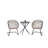 Outdoor Wicker Bistro Set,Outdoor Dining Set