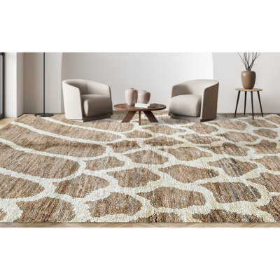 Hand-Knotted High-Quality Brown Area Rug