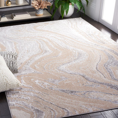 Tapis beige / gris Alohi 211